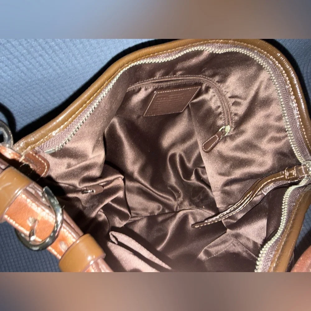 Brown and Tan Designer Shoulder Bag ‼️SOLD‼️ - Picture 4 of 7